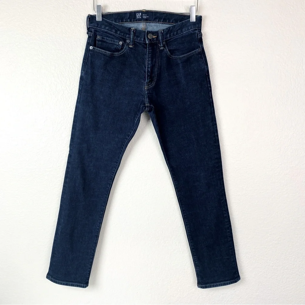 GAP Denim Straight Taper Dark Wash Jeans Size 29 X 30